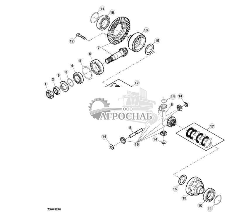 Differential, 2802 mm 4WD Version, DANA 